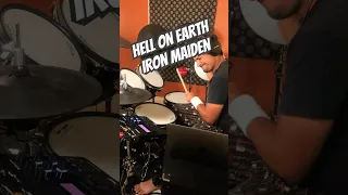 Iron Maiden - Hell on Earth #shorts #drumcover #drums #music #ironmaiden #metal #rock #drummer