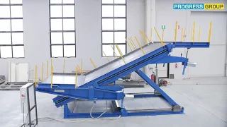 Automatically adjustable staircase-ramp mould with landing - Model RAMP-TEC Plus - Tecnocom