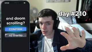 hear me out... an app to end doomscrolling (day 210, build log)