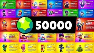 50.000 GEMS💎 MEGA BOX OPENING! 😱 ALLE BRAWLER in Brawl Stars ziehen!