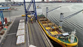 Quay Crane Operation: Daily Routine/ Span asia 25 PSACC Cargo ship for Unloading/ Loading Episode 41