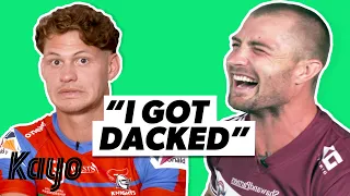 Footy players first embarrassing moment on field  | First Times l NRL | Kayo Sports