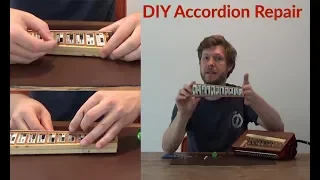 DIY Accordion Repair: Fix a weird sounding note (simple fix of blocked reed) - by Accordion Doctor