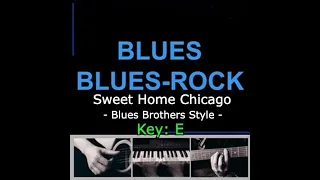 Blues Backing Track in E - Sweet Home Chicago Style (BLUES BROTHERS) - 120 BPM