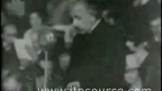 Albert Einstein speaks at the Royal Albert Hall 1933