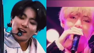 #bts#jungkook#taehyung#taekook jungkook vs taehyung singing euphoria