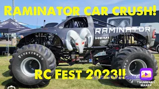 Raminator car crush at rc fest 2023 raw footage.