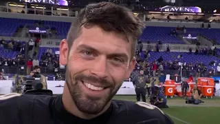 Justin Tucker legendary interview after UNREAL performance