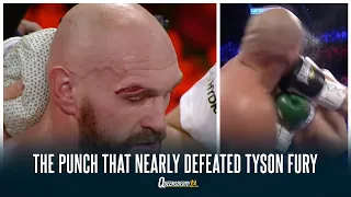 THE PUNCH THAT NEARLY DEFEATED TYSON FURY | OTTO WALLIN PUNCH THAT CAUSED SEVERE CUT DURING FIGHT