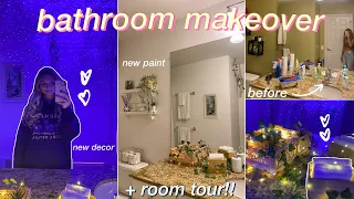 EXTREME BATHROOM MAKEOVER + TRANSFORMATION *aesthetic/tiktok/pinterest inspired room*