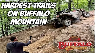 Hardest Trails On Buffalo Mountain Trail System | BALD KNOB | Hatfield McCoy Trails | Can Am X3