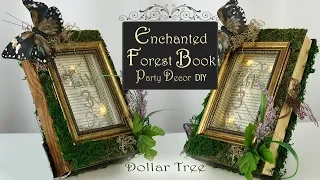 Enchanted Fairy Book DIY / Woodland Party Decor / Dollar Tree Party DIY