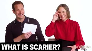 "What is scarier?" Vera Farmiga & Patrick Wilson | The Conjuring: The Devil Made Me Do It
