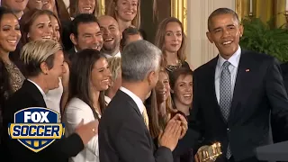 Christen Press geeked out when meeting President Obama | FOX SOCCER