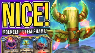 My Favorite Shaman Deck! NEW TOTEM SHU'MAN with POLKELT! - Scholomance Academy - Hearthstone