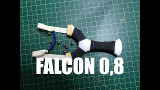 Falcon 0,8 Slingshot Latex & Shooting with 8mm steel