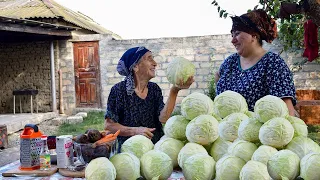 We Prepared Pickles from Cabbage and Vegetables | Village Life