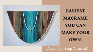 Easiest DIY Macrame You Can Make Your Own | DIY Boho Decor I How To Make Yarn Wall Hanging Art