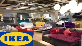 IKEA HOME FURNITURE SLEEPER SOFAS COUCHES FUTONS DECOR SHOP WITH ME SHOPPING STORE WALK THROUGH 4K