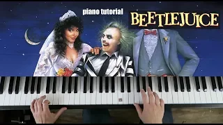 Beetlejuice theme | Halloween piano tutorial | Danny Elfman