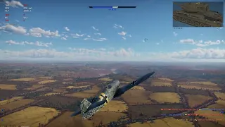 War Thunder | BF109 dropping a 250kg bomb