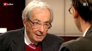 George Steiner: Die Schule des Lesens | Sternstunde Philosophie | SRF Kultur