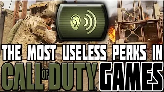 MOST USELESS PERKS IN CALL OF DUTY GAMES!