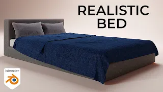 Blender bed - Create a realistic bed in blender in 10 mins | ( Beginner tutorial )