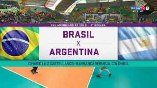 Brasil vs Argentina - Sul-Americano Feminino de Vôlei 2021