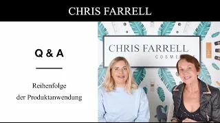 Reihenfolge der Produktanwendung I Q & A Chris Farrell