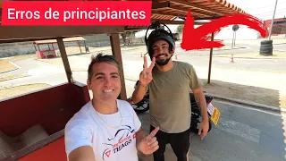 Primeira aula na Motopista Faltas no exame de moto