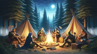 Join the Campfire and Rest for a moment | 432Hz Medieval Campfire Ambient