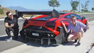 My Friend's Insane Lamborghini has a BAZOOKA Exhaust Mode!