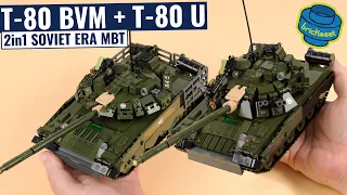T-80BVM + T-80U Soviet MBT 2in1 Build - Sluban B1178 (Speed Build Review)