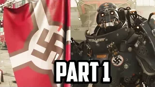 WOLFENSTEIN 2 THE NEW COLOSSUS WALKTHORUGH GAMEPLAY PART 1 - FULL GAME ON PS4 PRO!