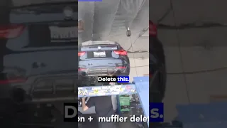 Sound Clip of Muffler Delete with Resonators Only on a BMW b58