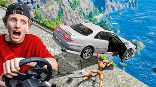 СОРВАЛИСЬ С ОБРЫВА НА МАРК 2 В БИМКЕ...! | BeamNG.drive