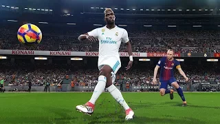 Neymar and Pogba going to Real Madrid -Barcelona vs Real Madrid gameplay HD60fps (PES2018)