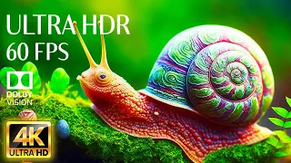 4K HDR 60fps Dolby Vision with Animal Sounds & Relaxing Music (Colorful Dynamic) #37