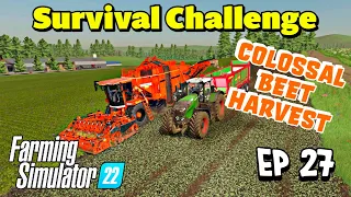 A Colossal Beet Harvest  | NML Survival Challenge | Farming Simulator 22  #27