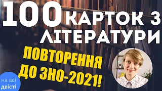 ВСЯКА ВСЯЧИНА З ЛІТЕРАТУРИ №1 🤓 Швидке повторення програми ЗНО 2021 з української літератури!