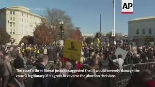Crowds gather as Supreme Court hears abortion case