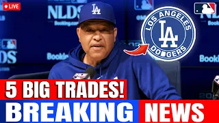 BREAKING! 5 BIG TRADES FOR THE DODGERS! LOS ANGELES DODGERS