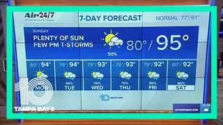 10 Weather: Sunny and warm start to Sunday, then storms develop