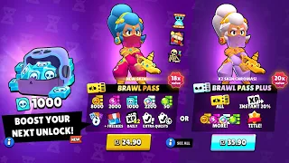 Brawl Pass Season 24!!🥵💳 + Sand Of Time Skins!!🏜️ - Brawl Stars Sneak Peek