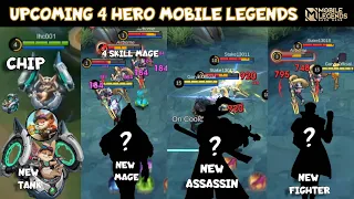 UPCOMING 4 MLBB NEW HERO MOBILE LEGENDS || NEW HERO MLBB || MOBILE LEGENDS NEW HERO