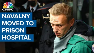 Russian opposition leader Alexei Navalny moved to prison hospital due to hunger strike