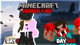 I survived 100 Days in Hardcore Minecraft As A Vampire... Here's What Happened...