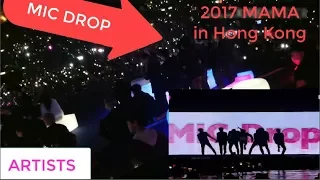 ARTISTS Reacion to MIC DROP || BTS in MAMA 2017