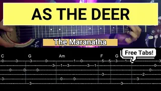 As The Deer - Guitar Tabs (Guitar Fingerstyle Cover)